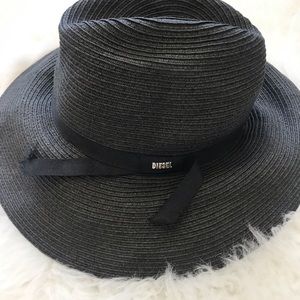 DIESEL Woven Wide Sun Beach Hat